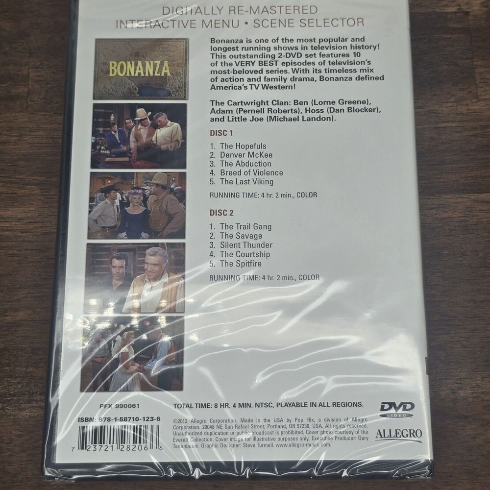 Bonanza Collection: Vol. 3 (DVD, 2008, 2-Disc Set) - Picture 2 of 2